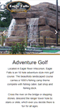 Mobile Screenshot of eaglefallsadventuregolf.com